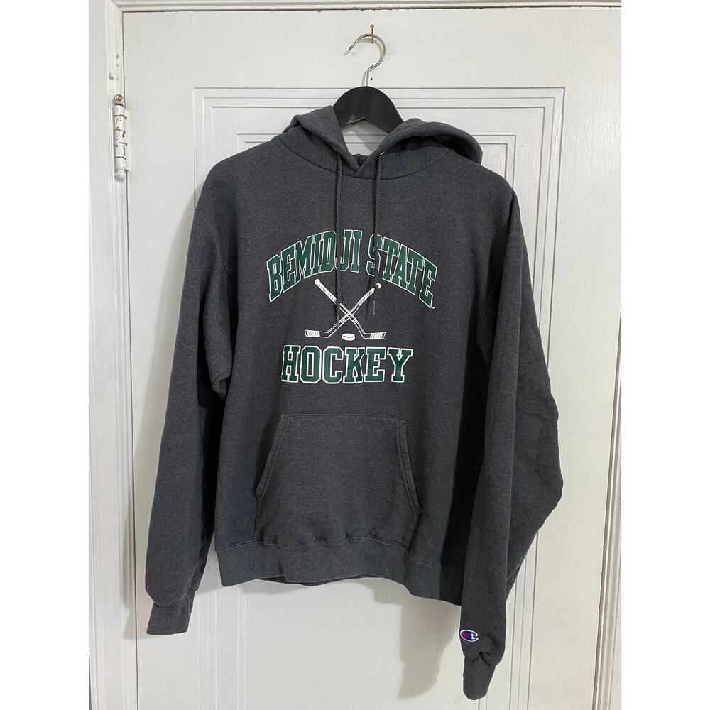 Bemidji State Beavers Hockey Hoodie Sweatshirt Size Medium